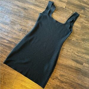 ZARA black mini Knit dress size Large